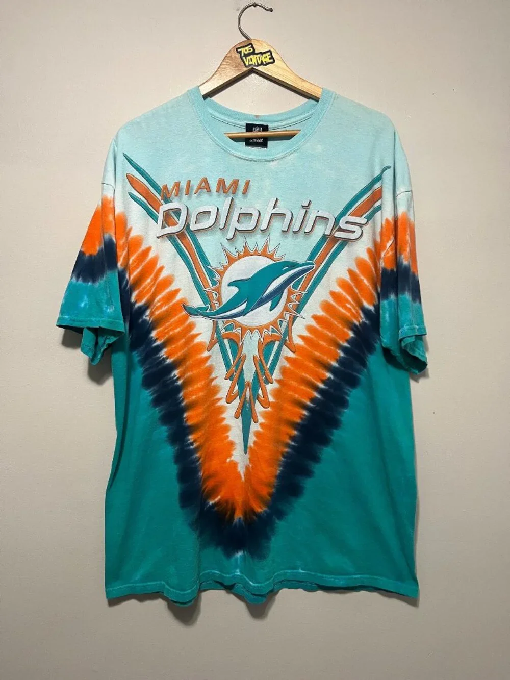 Vintage Miami Dolphins NFL Tye Dye Tshirt - Picture 1 of 6